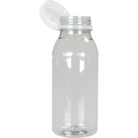 Fles | petfles | Gerecycled PET | met vaste dop | 250ml | transparant | 210 stuks