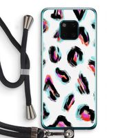 Cheetah color: Huawei Mate 20 Pro Transparant Hoesje met koord