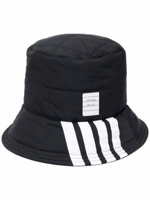 Thom Browne bob à design matelassé - Noir