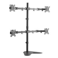 LogiLink BP0046 Monitorvoet 4-voudig 33,0 cm (13) - 81,3 cm (32) Zwart In hoogte verstelbaar, Kantelbaar, Zwenkbaar, Draaibaar - thumbnail