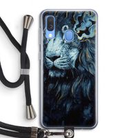 Darkness Lion: Samsung Galaxy A40 Transparant Hoesje met koord