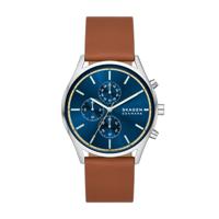 Horlogeband Skagen SKW6916 Leder Cognac 22mm