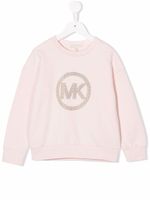Michael Kors Kids pull à logo clouté - Rose