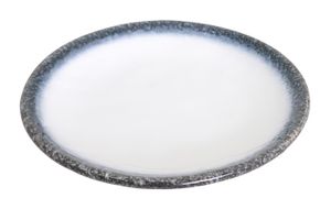 Bord in Natuurlijk Grijs/Wit - Tajimi Collectie - Porselein - 22.8 x 3cm