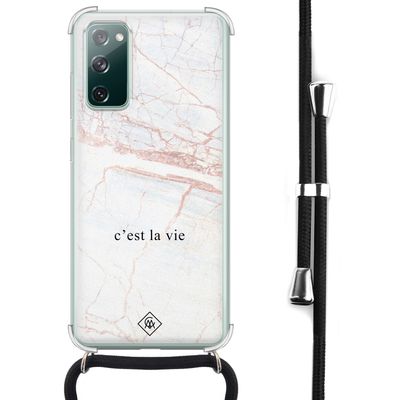 Samsung Galaxy S20 FE hoesje met koord - C'est la vie