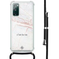Samsung Galaxy S20 FE hoesje met koord - C'est la vie