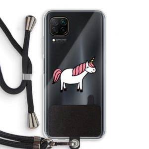 Eenhoorn: Huawei P40 Lite Transparant Hoesje met koord