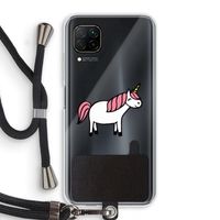 Eenhoorn: Huawei P40 Lite Transparant Hoesje met koord