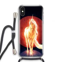 Last Unicorn: iPhone XS Transparant Hoesje met koord