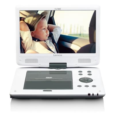 LENCO DVP-1063WH - 10" Portable DVD-speler met HD DVB T2 ontvanger - Wit
