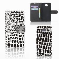 Microsoft Lumia 650 | Telefoonhoesje | Met pasjeshouder | Slangenprint