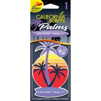 California Scents Palm Tree Luchtverfrisser Monterey Vanilla 1 stuk CDPALMVAN