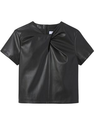 Proenza Schouler White Label haut à détail torsadé - Noir