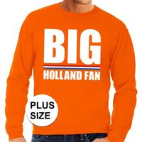 Oranje Big Holland Fan grote maten sweater / trui heren