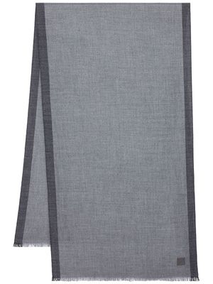 Ferragamo écharpe à franges - Gris