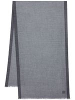 Ferragamo écharpe à franges - Gris