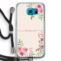 Rozen: Samsung Galaxy S6 Transparant Hoesje met koord