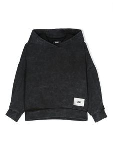 Dkny Kids hoodie à logo imprimé - Noir