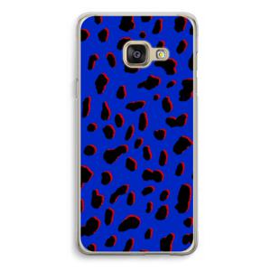 Blue Leopard: Samsung Galaxy A3 (2016) Transparant Hoesje