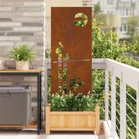 Tuin decoratief paneel Roestig 50 x 140 cm Cortenstaal