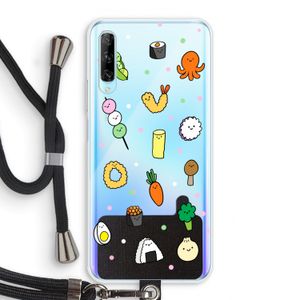 Happy bento friends: Huawei P Smart Pro Transparant Hoesje met koord