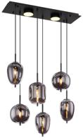 Globo Design hanglamp Blacky 5-lichts 15345-6L