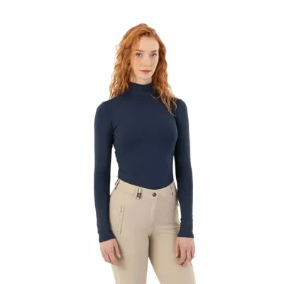 Anky Mockneck Shirt donkerblauw maat:l