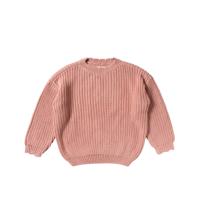 Your wishes winter sweater meisjes - roze - gebreid