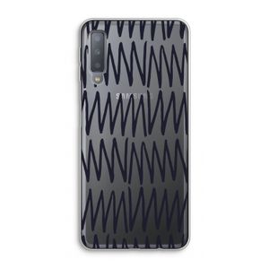 Marrakech Zigzag: Samsung Galaxy A7 (2018) Transparant Hoesje