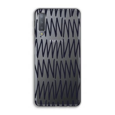 Marrakech Zigzag: Samsung Galaxy A7 (2018) Transparant Hoesje