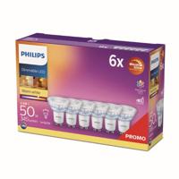 Philips 3.8W - GU10 - 2200-2700K - 350 lumen set van 6 - 929002065733