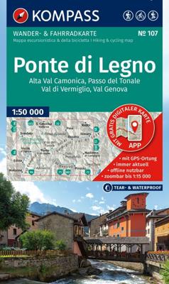 Wandelkaart 107 Ponte di Legno | Kompass