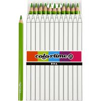Creativ Company Driehoekige jumbo kleurpotloden - lichtgroen, 12st.