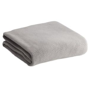 Fleece dekens/plaid grijs 120 x 150 cm   -