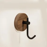 Houten Walnoot Hangende Hanger - Zwart of Wit | Decoratief & Praktisch Houten Walnoot Hangende Hanger - Zwart of Wit | Decoratief & Praktisch