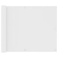 VidaXL Balkonscherm 75x600 cm oxford stof wit