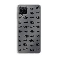 Eye pattern #2: Samsung Galaxy A12 Transparant Hoesje