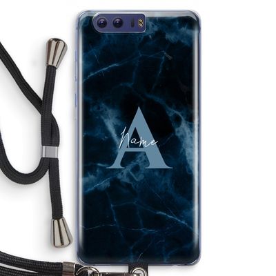 Midnight Marble: Honor 9 Transparant Hoesje met koord