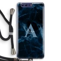 Midnight Marble: Honor 9 Transparant Hoesje met koord