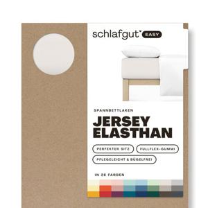 Schlafgut Schlafgut EASY Jersey Elasthan Hoeslaken M - 120x200 - 130x220 744 Sand Light