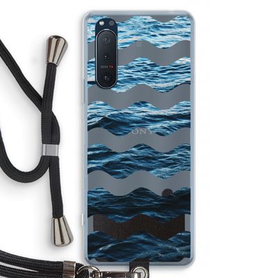 Oceaan: Sony Xperia 5 II Transparant Hoesje met koord