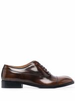 Maison Margiela chaussures oxford en cuir ciré - Marron