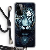 Darkness Tiger: OnePlus 9 Pro Transparant Hoesje met koord
