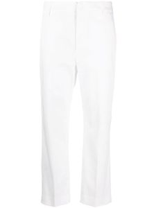 DONDUP pantalon droit à coupe courte - Blanc