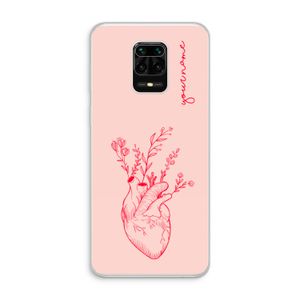 Blooming Heart: Xiaomi Redmi Note 10 Lite Transparant Hoesje