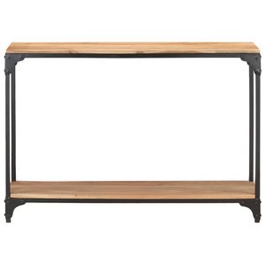 The Living Store Consoletafel Massief Acaciahout - 110 x 30 x 75 cm - Natuurlijke afwerking