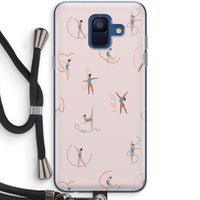 Dancing #3: Samsung Galaxy A6 (2018) Transparant Hoesje met koord