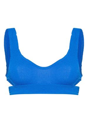 Bond-eye haut de bikini à fronces - Bleu