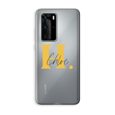 Amber Script: Huawei P40 Pro Transparant Hoesje