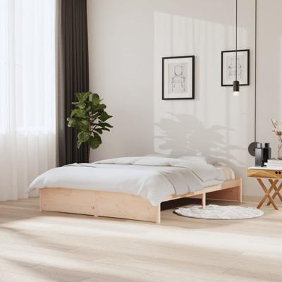 Bedframe massief hout 150x200 cm